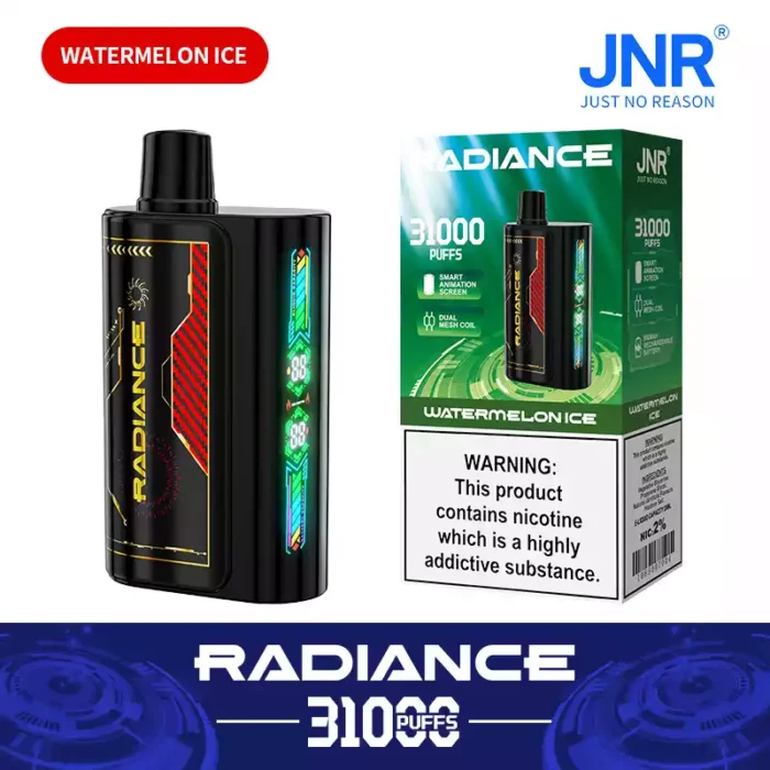 JNR Radiance 31000 Puffs Disposable Vape 28ml Dual Mesh Coil 15 Flavors