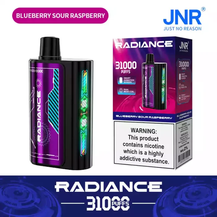 JNR Radiance 31000 Puffs Disposable Vape 28ml Dual Mesh Coil 15 Flavors