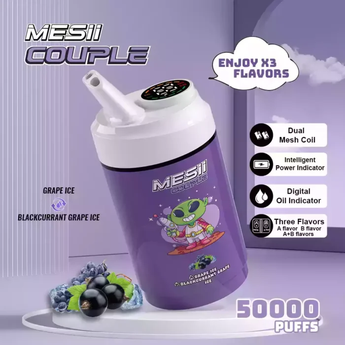Mesii Couple 50000 Puffs Vape Dual Flavors 40ml E-Liquid