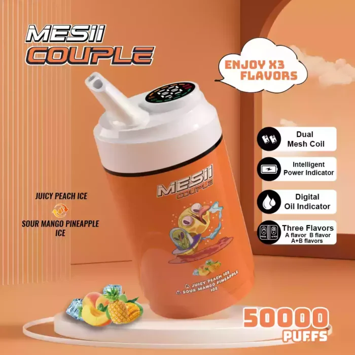Mesii Couple 50000 Puffs Vape Dual Flavors 40ml E-Liquid