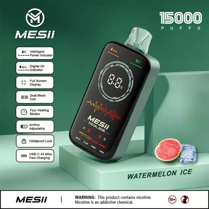 Mesii Visual Boxx 16000 Puffs Smart Display Big Flavor Long Life