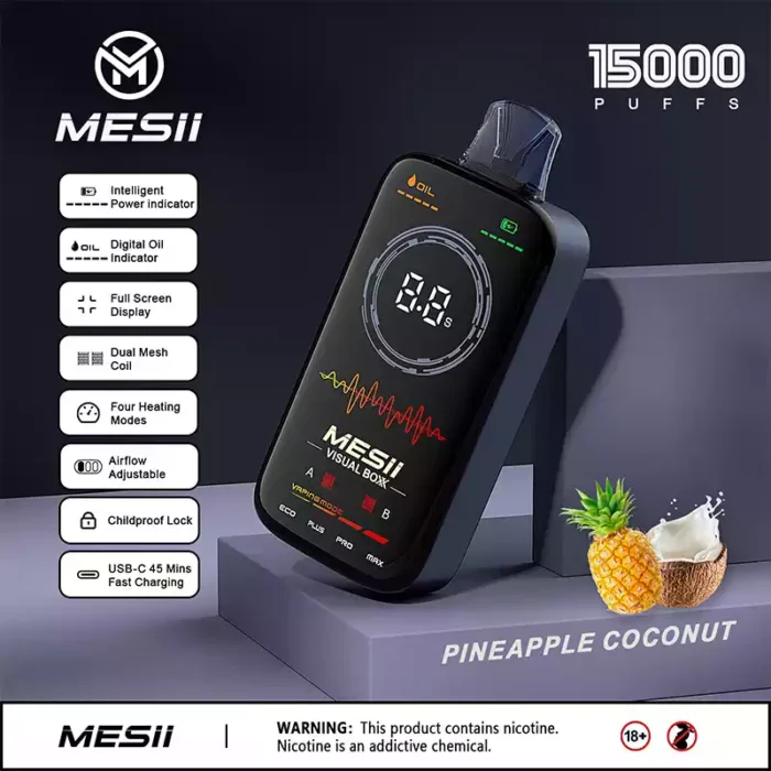 Mesii Visual Boxx 16000 Puffs Smart Display Big Flavor Long Life