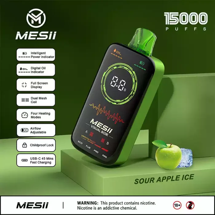 Mesii Visual Boxx 16000 Puffs Smart Display Big Flavor Long Life