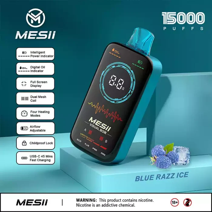 Mesii Visual Boxx 16000 Puffs Smart Display Big Flavor Long Life