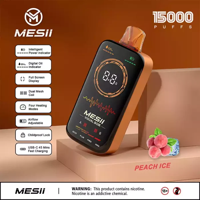 Mesii Visual Boxx 16000 Puffs Smart Display Big Flavor Long Life