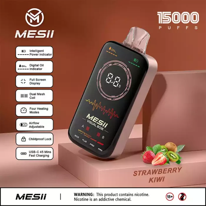 Mesii Visual Boxx 16000 Puffs Smart Display Big Flavor Long Life