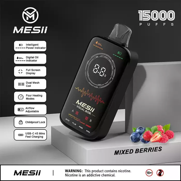 Mesii Visual Boxx 16000 Puffs Smart Display Big Flavor Long Life