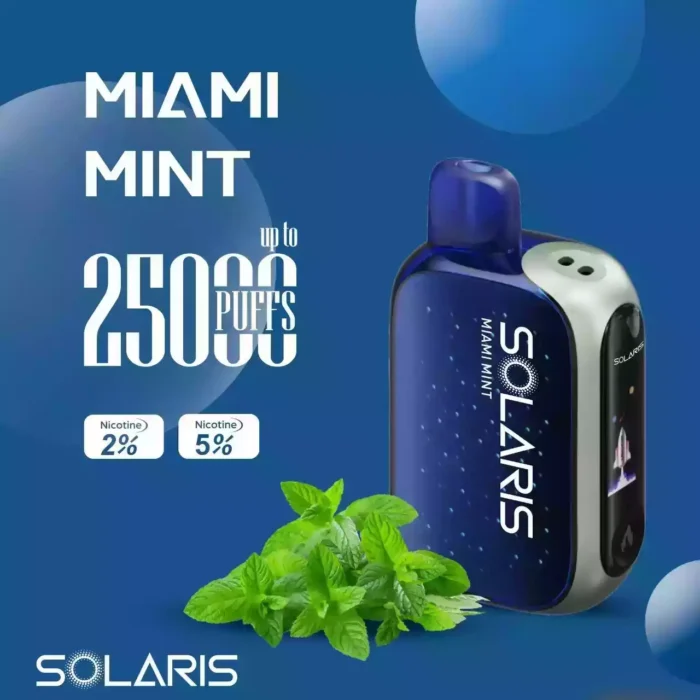 Solaris 25000 Puffs Disposable Vape 650mAh 18ml E-Liquid