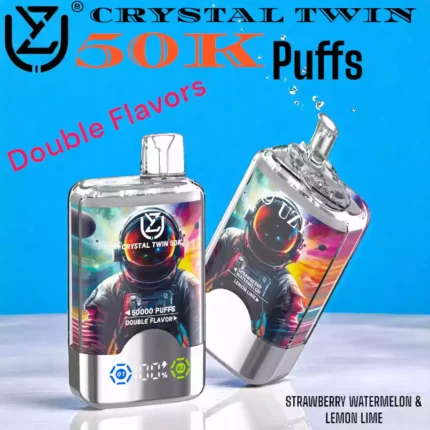 UZY CRYSTAL TWIN 50000 puffs disposable vape double flavors