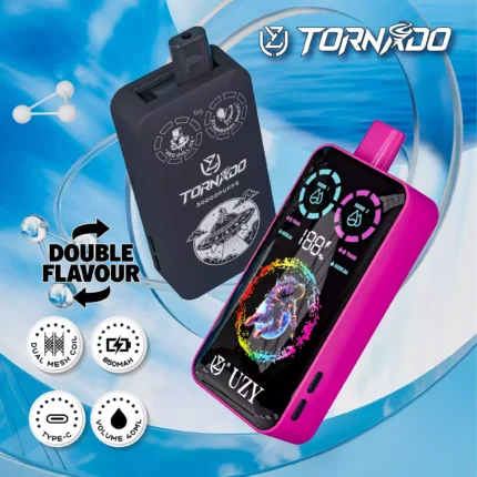 UZY Tornado 30000 puffs premium double flavor Disposable Vape for Europe