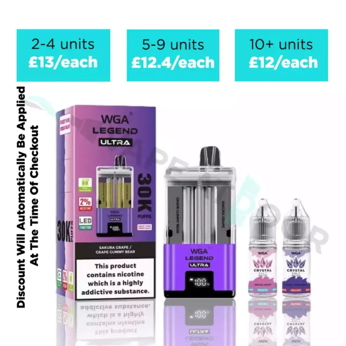 WGA 30000 Puffs Dual Flavor Disposable Vape