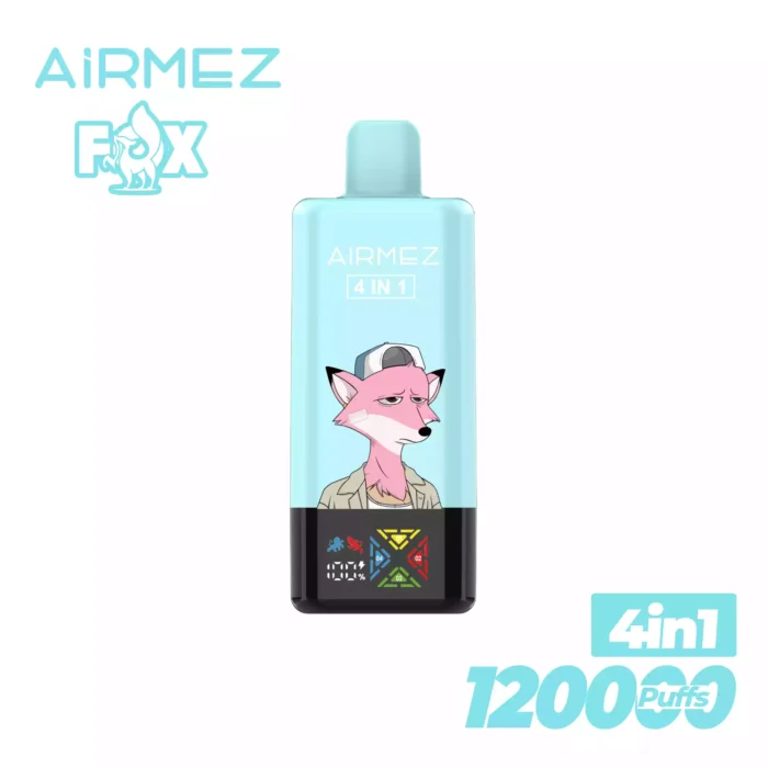 Airmez FOX4 IN1120000 Puffs Vape with 4 Flavours and USB-C Charging