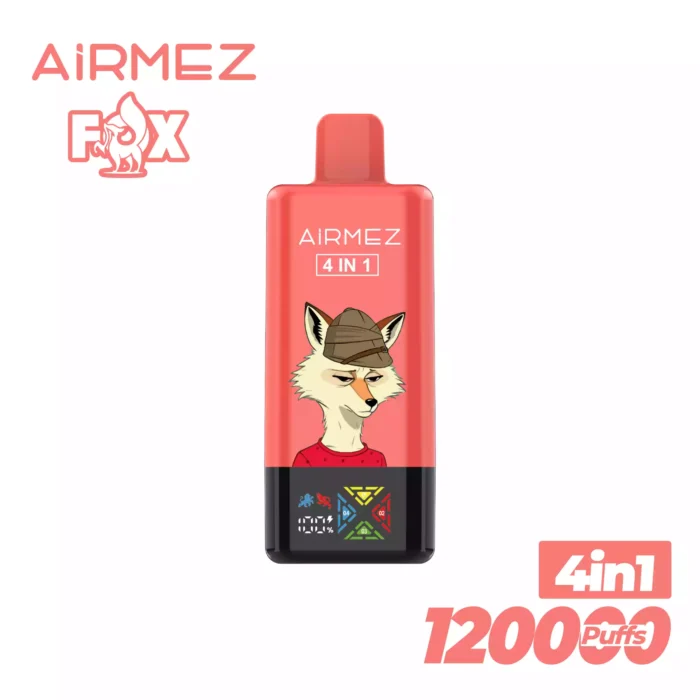 Airmez FOX4 IN1120000 Puffs Vape with 4 Flavours and USB-C Charging