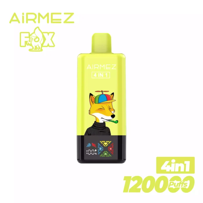 Airmez FOX4 IN1120000 Puffs Vape with 4 Flavours and USB-C Charging