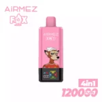 Airmez FOX4 IN1120000 Puffs Vape with 4 Flavours and USB-C Charging