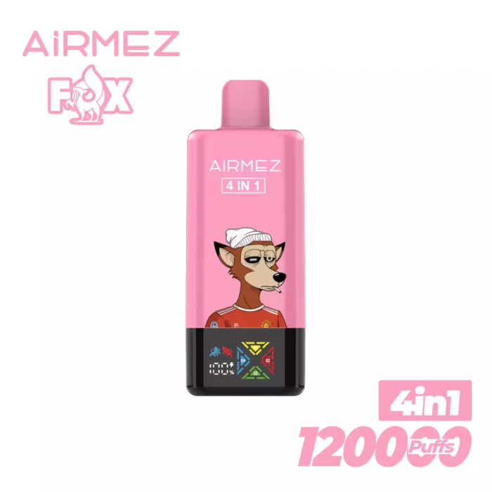 Airmez FOX4 IN1120000 Puffs Vape with 4 Flavours and USB-C Charging
