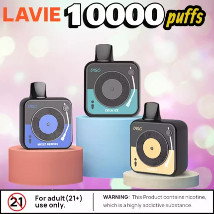 LAVIE DISC 10000 PUFFS Disposable Vape Rechargeable 20ml Long-lasting