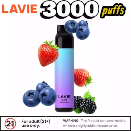 Lavie Cute 3000 Puffs Disposable Vape Long-Lasting Flavourful Compact