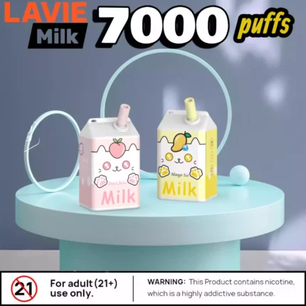 Lavie Milk 7000 Puffs Disposable Vape Long-Lasting Flavour