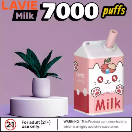 Lavie Milk 7000 Puffs Disposable Vape Long-Lasting Flavour