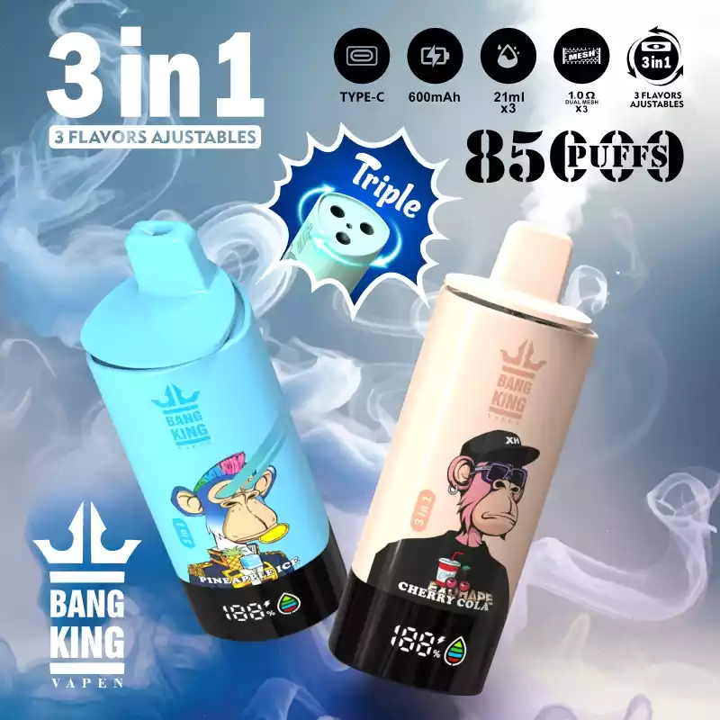 BANG KING 85000 PUFFS DSK052 Disposable Vape with 63ml & Mesh Coil