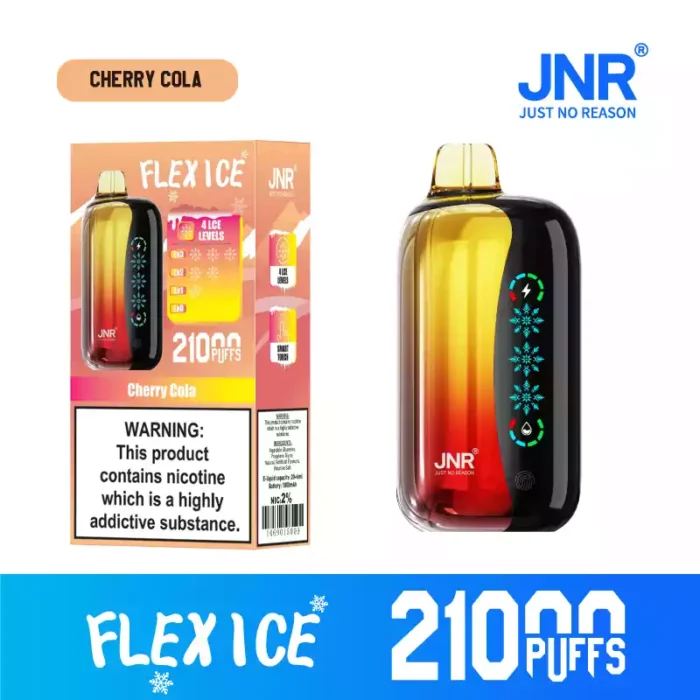 JNR FLEX ICE 21K Puffs Disposable Vape Touch Screen & Airflow