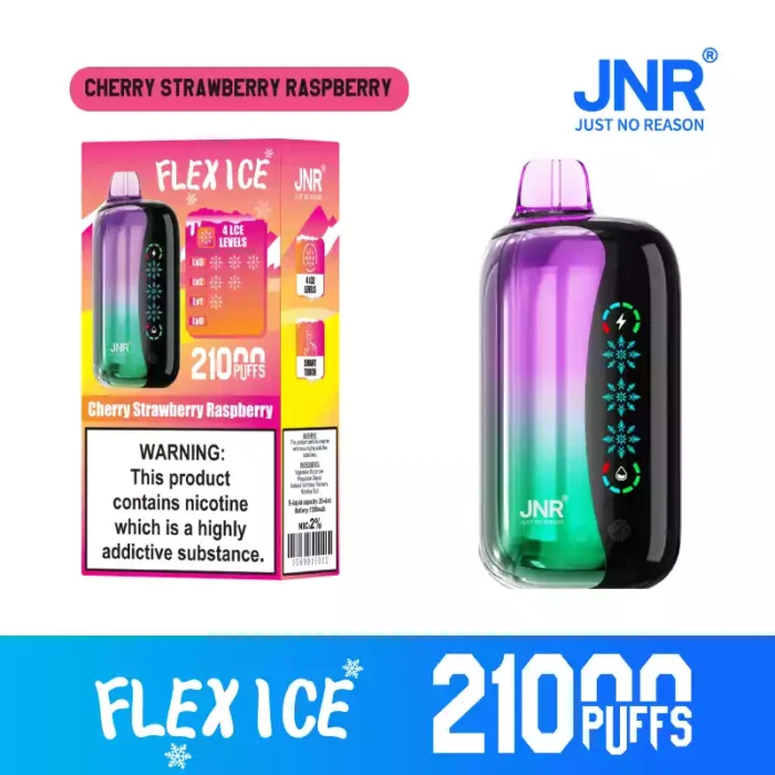 JNR FLEX ICE 21K Puffs Disposable Vape Touch Screen & Airflow