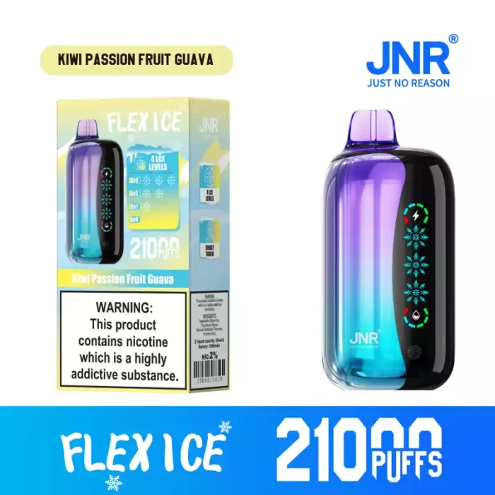 JNR FLEX ICE 21K Puffs Disposable Vape Touch Screen & Airflow