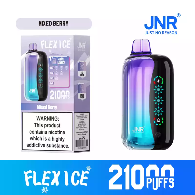 JNR FLEX ICE 21K Puffs Disposable Vape Touch Screen & Airflow
