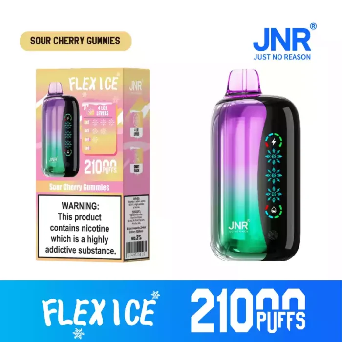 JNR FLEX ICE 21K Puffs Disposable Vape Touch Screen & Airflow