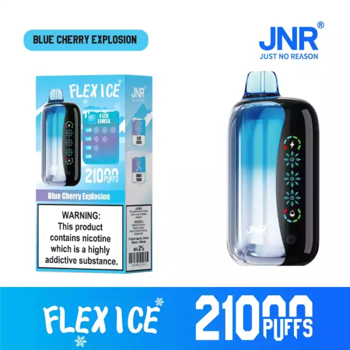 JNR FLEX ICE 21K Puffs Disposable Vape Touch Screen & Airflow