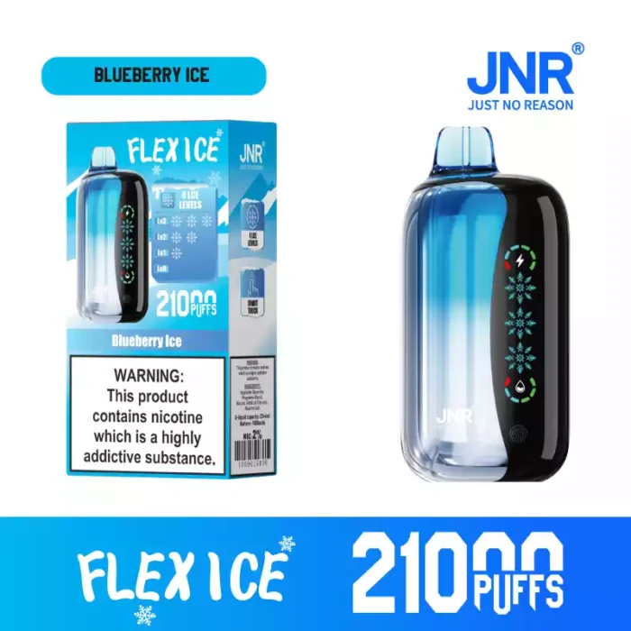 JNR FLEX ICE 21K Puffs Disposable Vape Touch Screen & Airflow