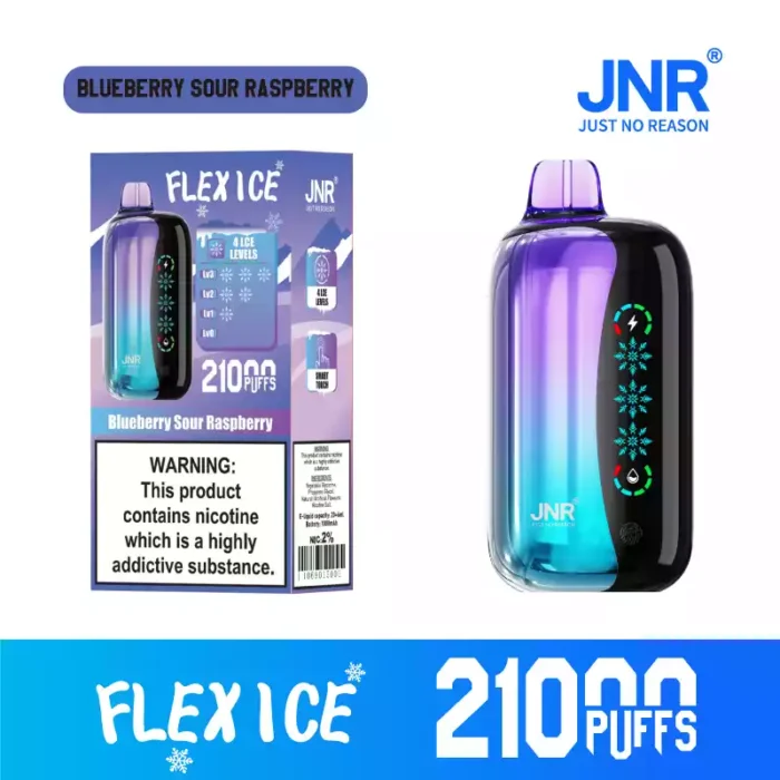 JNR FLEX ICE 21K Puffs Disposable Vape Touch Screen & Airflow