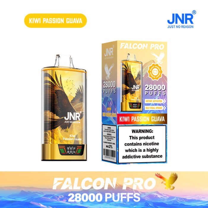 JNR Falcon Pro 28K Puffs Disposable Vape Smart Screen & Dual Mesh