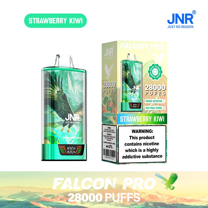 JNR Falcon Pro 28K Puffs Disposable Vape Smart Screen & Dual Mesh