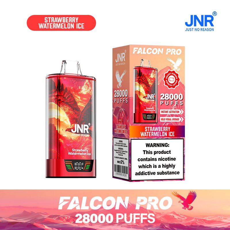 JNR Falcon Pro 28K Puffs Disposable Vape Smart Screen & Dual Mesh