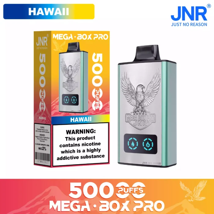 JNR Mega Box Pro 50000 Puffs Disposable Vape Smart Screen & Dual Mesh