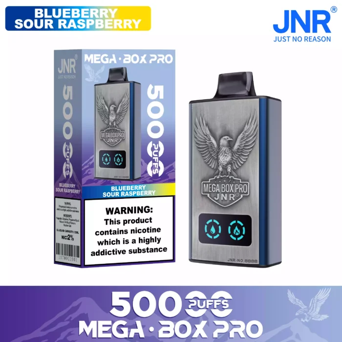 JNR Mega Box Pro 50000 Puffs Disposable Vape Smart Screen & Dual Mesh