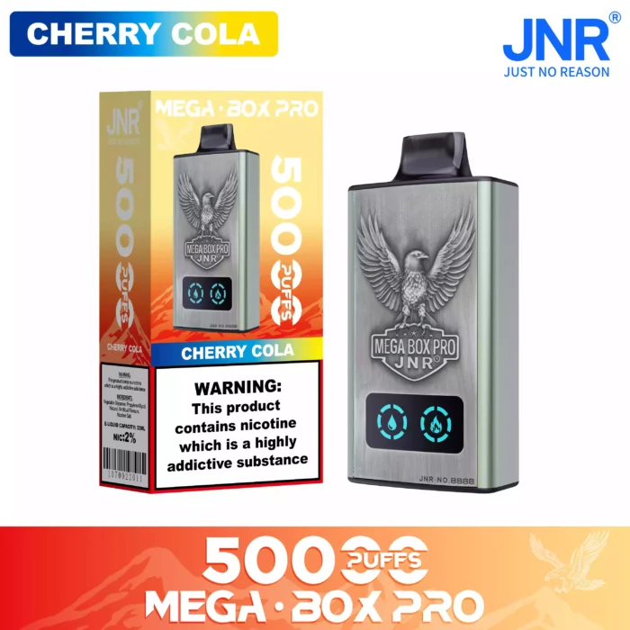 JNR Mega Box Pro 50000 Puffs Disposable Vape Smart Screen & Dual Mesh