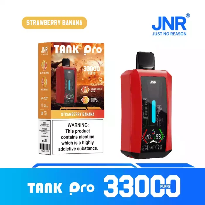 JNR Tank Pro 33K Puffs Disposable Vape Digital Screen & Mesh
