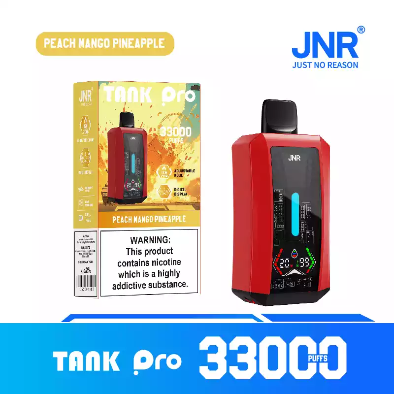 JNR Tank Pro 33K Puffs Disposable Vape Digital Screen & Mesh