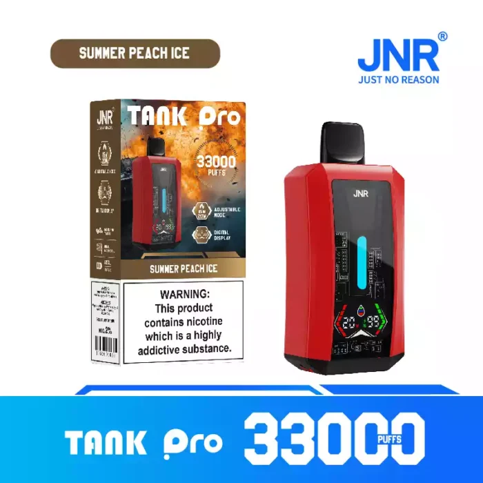 JNR Tank Pro 33K Puffs Disposable Vape Digital Screen & Mesh