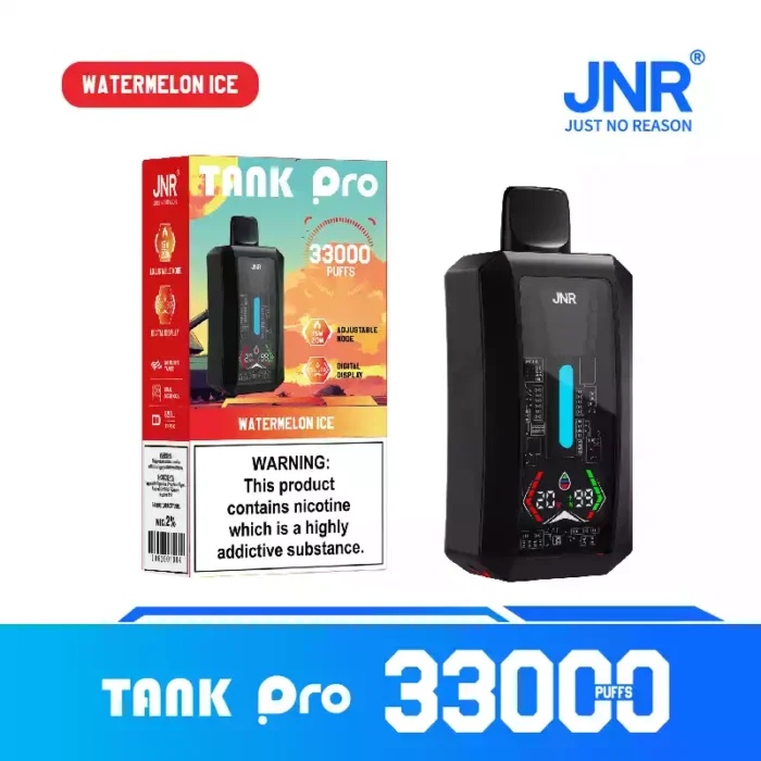 JNR Tank Pro 33K Puffs Disposable Vape Digital Screen & Mesh
