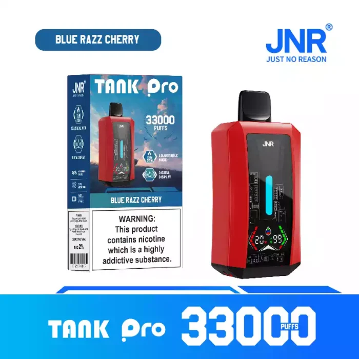 JNR Tank Pro 33K Puffs Disposable Vape Digital Screen & Mesh