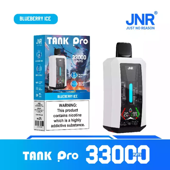 JNR Tank Pro 33K Puffs Disposable Vape Digital Screen & Mesh