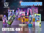 UZY Crystal 4 in 1 100000 Puffs Disposable Vape 4 Flavours