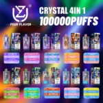 UZY Crystal 4 in 1 100000 Puffs Disposable Vape 4 Flavours