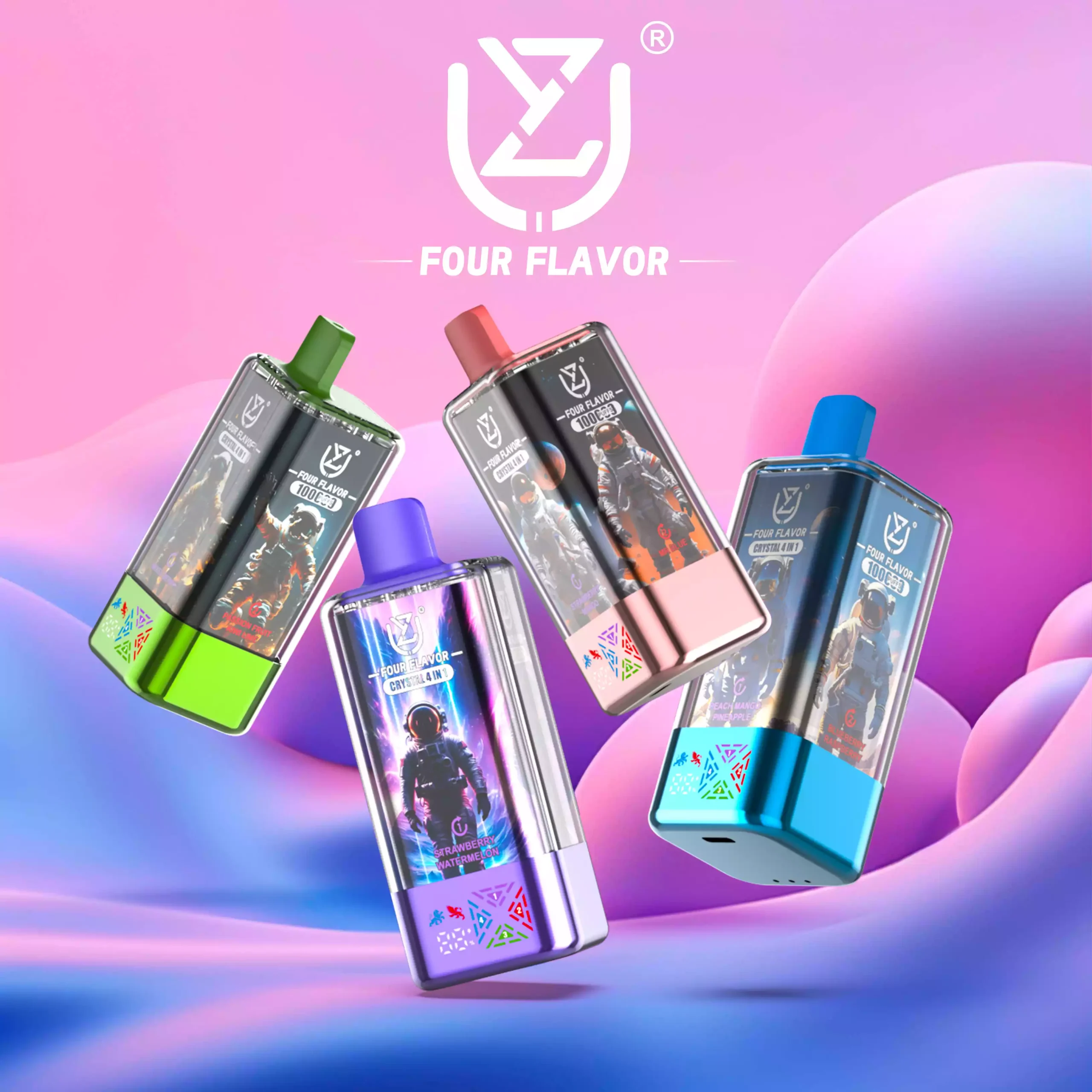 UZY Crystal 4 in 1 100000 Puffs Disposable Vape 4 Flavours (8) UZY Crystal 4 in 1 100000 Puffs Disposable Vape 4 Flavours